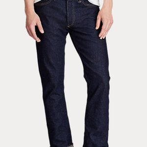 Ralph Lauren Polo 018 Slim Straight-2 36X30 Riverside Wash PRL Jeans $128